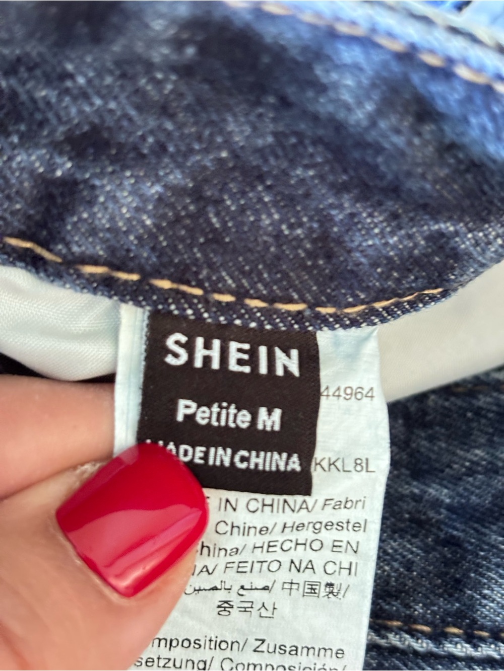 SHEIN Washed Black High-Rise Wide Leg Jeans - Picture 4 of 5